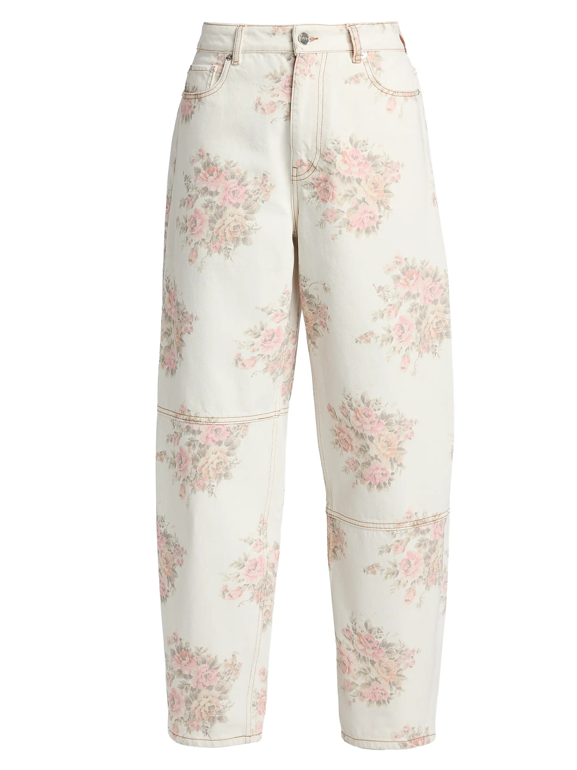 Stary Printed Barrel Jeans | Saks Fifth Avenue