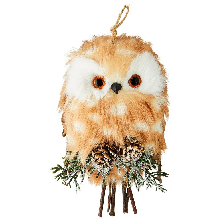 Brown Owl Christmas Ornament, 6.5", by Holiday Time | Walmart (US)