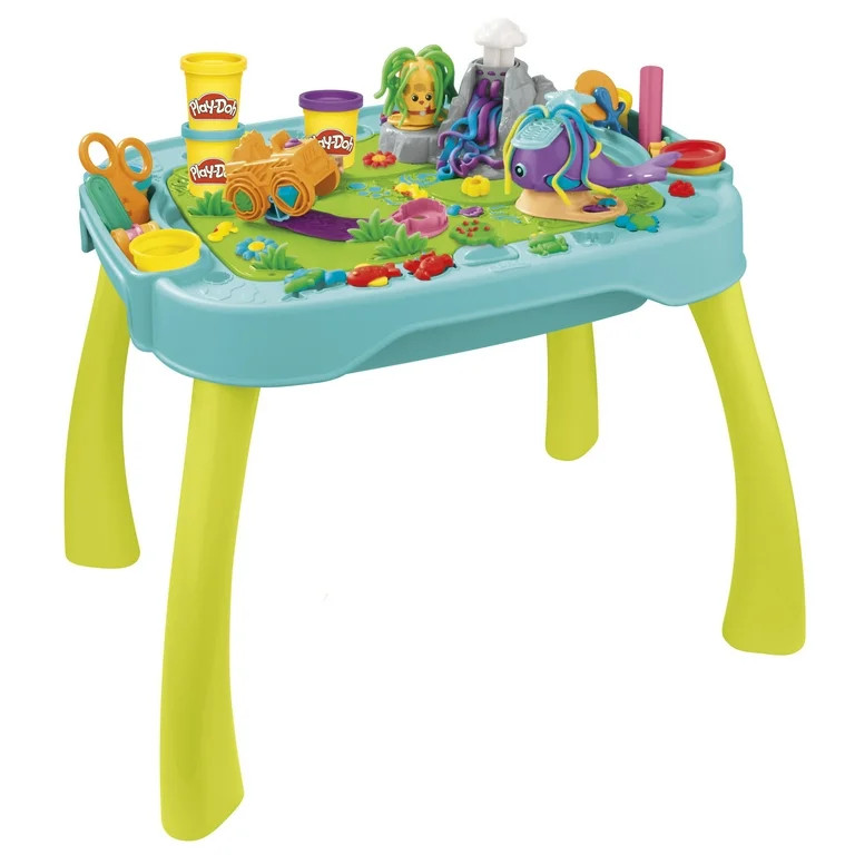 Play-Doh All-in-One Creativity Starter Station Activity Table Playset, 15 Accessories & 6 Colors,... | Walmart (US)