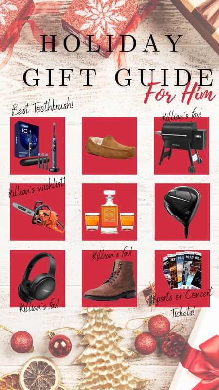 Holiday Gift Guide for Him. Some of my husband’s favorite christmas gifts that I’ve gotten him in previous years, plus a couple on his current wish list! Great for your husband, brother, boyfriend, dad or any other man in your life! 

#LTKmens #LTKHoliday #LTKSeasonal