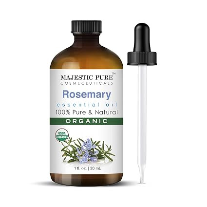 Majestic Pure Organic Rosemary Essential Oil - 100% Pure & Premium Oil for Hair Growth, Skin, Fac... | Amazon (US)