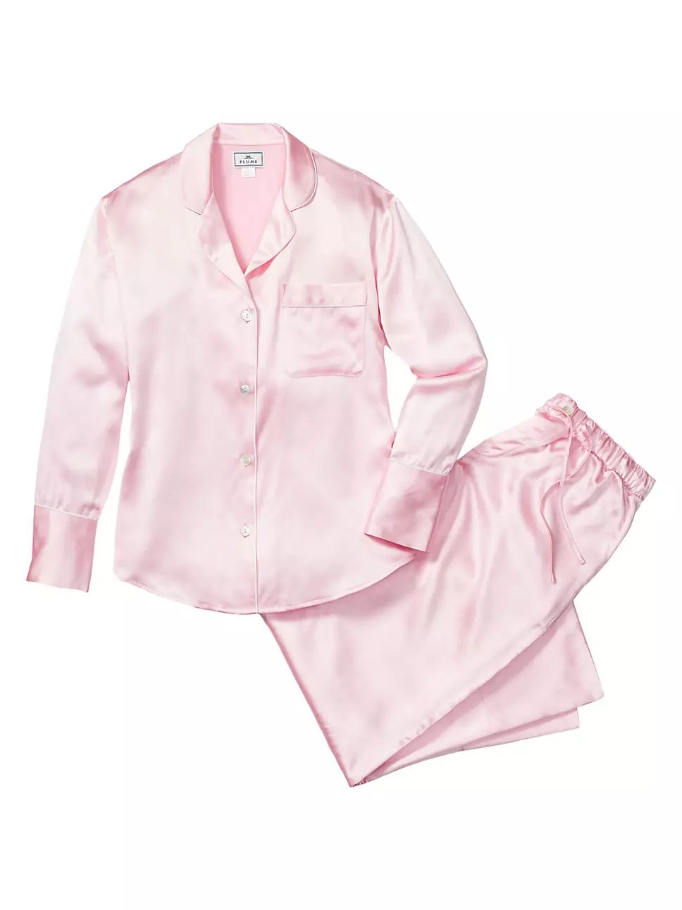 Pink Silk Wide Cuff Pajama Set | Saks Fifth Avenue