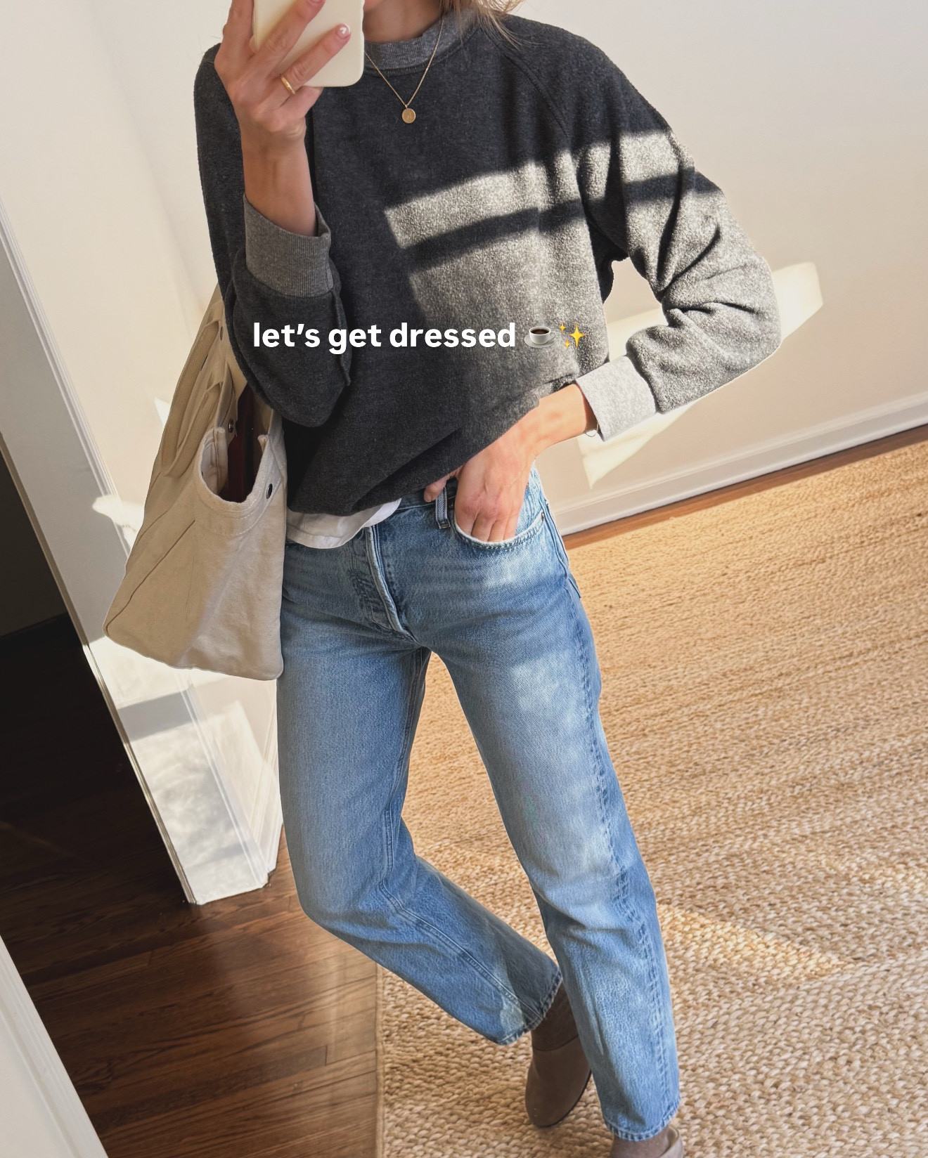 A few images of today’s OOTD. I want to especially highlight the Perfectwhitetee reversible sweatshirt and the the @Steve Madden US clogs. The sweatshirt is so soft and cozy and the best part are the subtle collar and reverse seam details that take things so much further than a basic sweatshirt. 

The clogs are such a cool girl vibe that are giving The Row vibes for only $120! I think these are going to be a new cool mom obsession!

Sizing notes: sweater - sized up 2 to a large for an oversized fit (love that it's fully reversible!), tee: sized up 1, to a medium. Jeans: run tts in a 25. Clogs: run tts in a 7 (obsessed!!) 

#LTKgrwm #LTKootd #LTKSeasonal