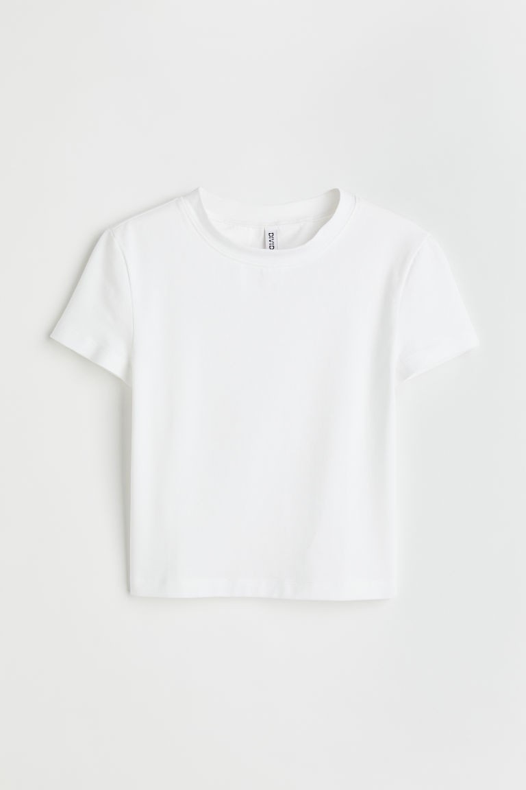 H & M - Crop Top - White | H&M (US + CA)