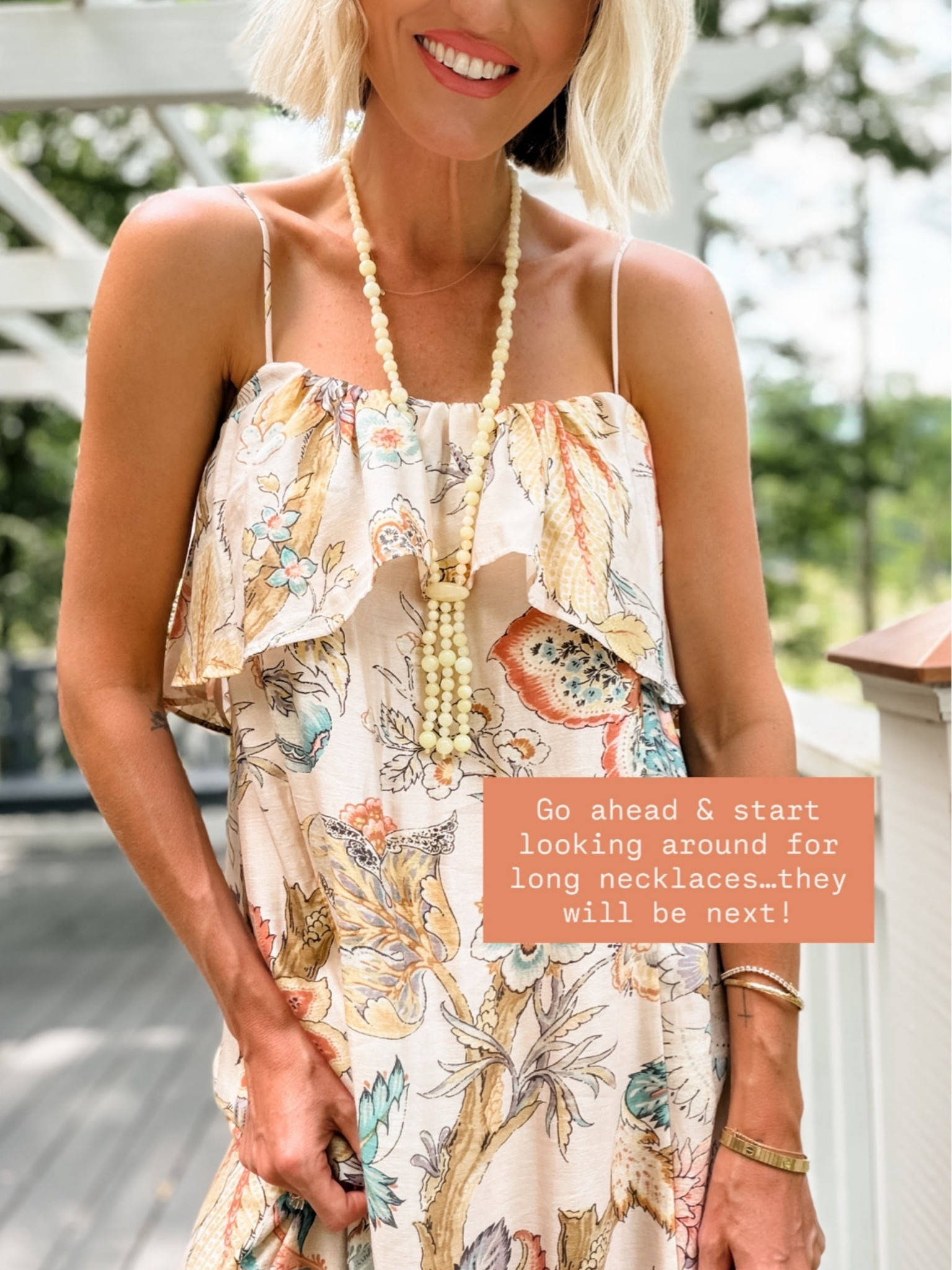 Loving a good beaded necklace recently! The perfect add on to any look from everyday outfits to date night or events! 

Loverly Grey, summer accessories, beaded necklace