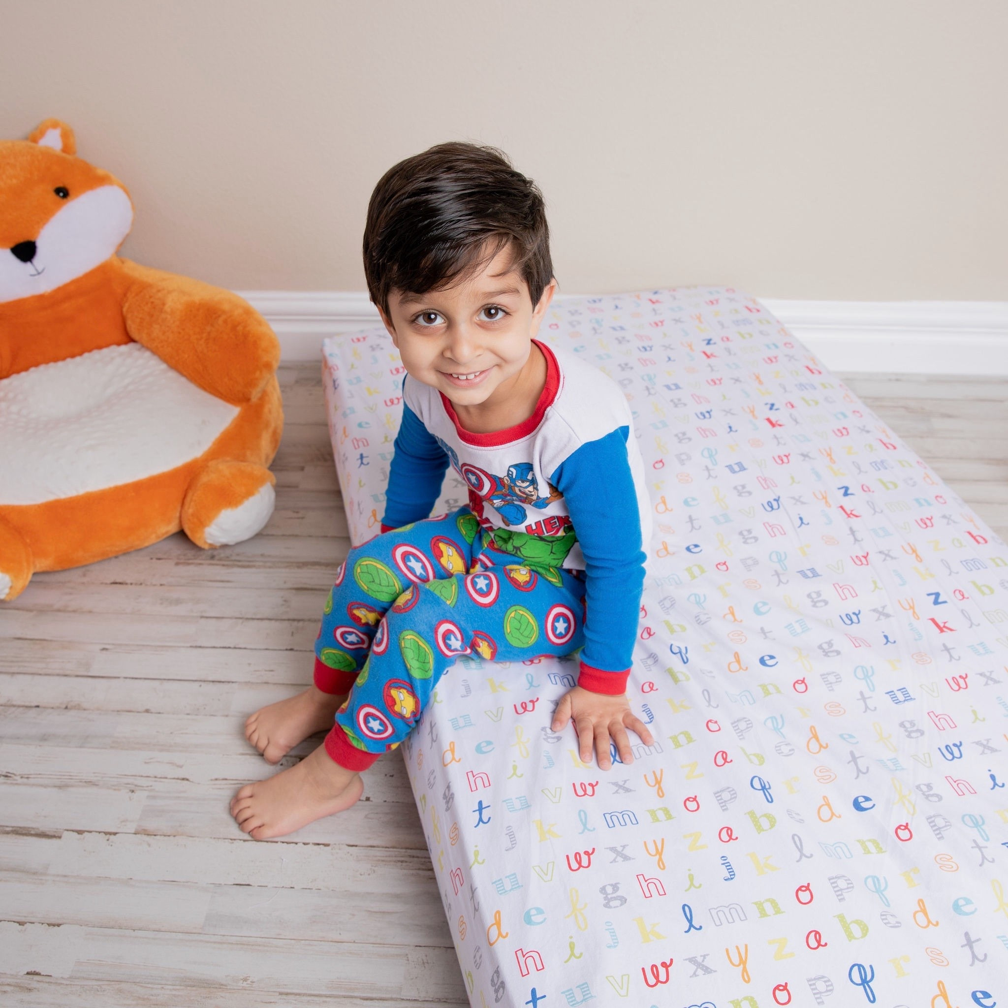 He’s obsessed with these PJs, and honestly… same! The alphabet mattress cover and the plush fox chair make bedtime even more fun 🦊✨
#stylewithkitty

#kidspajamas #superheropjs #avengerspajamas #captainamericapjs #toddlerstyle #bedtimefun #cozylittlespace #kidroomdecor #alphabetbedding #foxchair #amazonfinds #kidsfavorites


#LTKFindsUnder50 #LTKKids #LTKGiftGuide