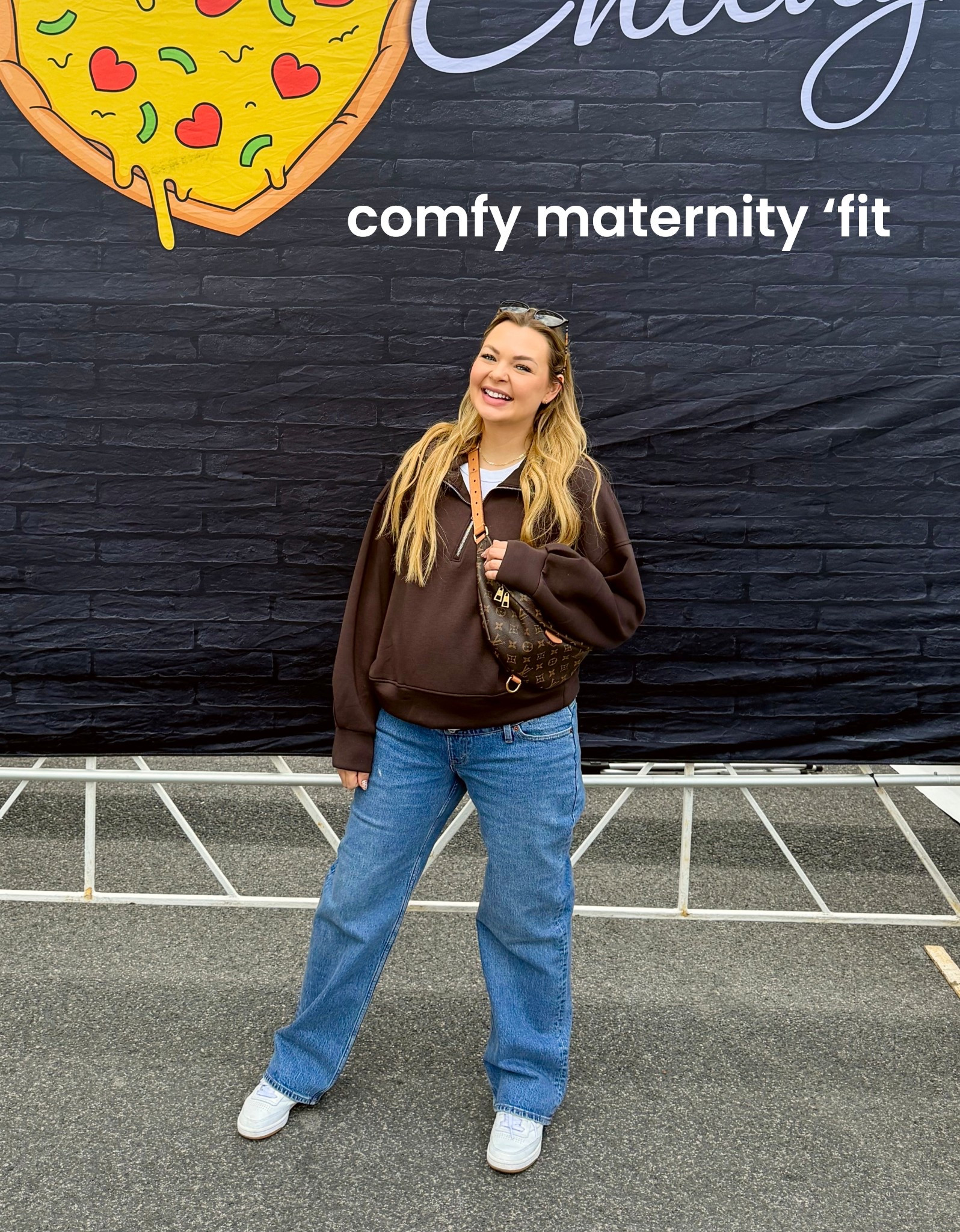 Sized up 1-2 sizes in the maternity jeans and got an XL in the pullover! Both are on sale!

#LTKSaleAlert #LTKStyleTip #LTKBump