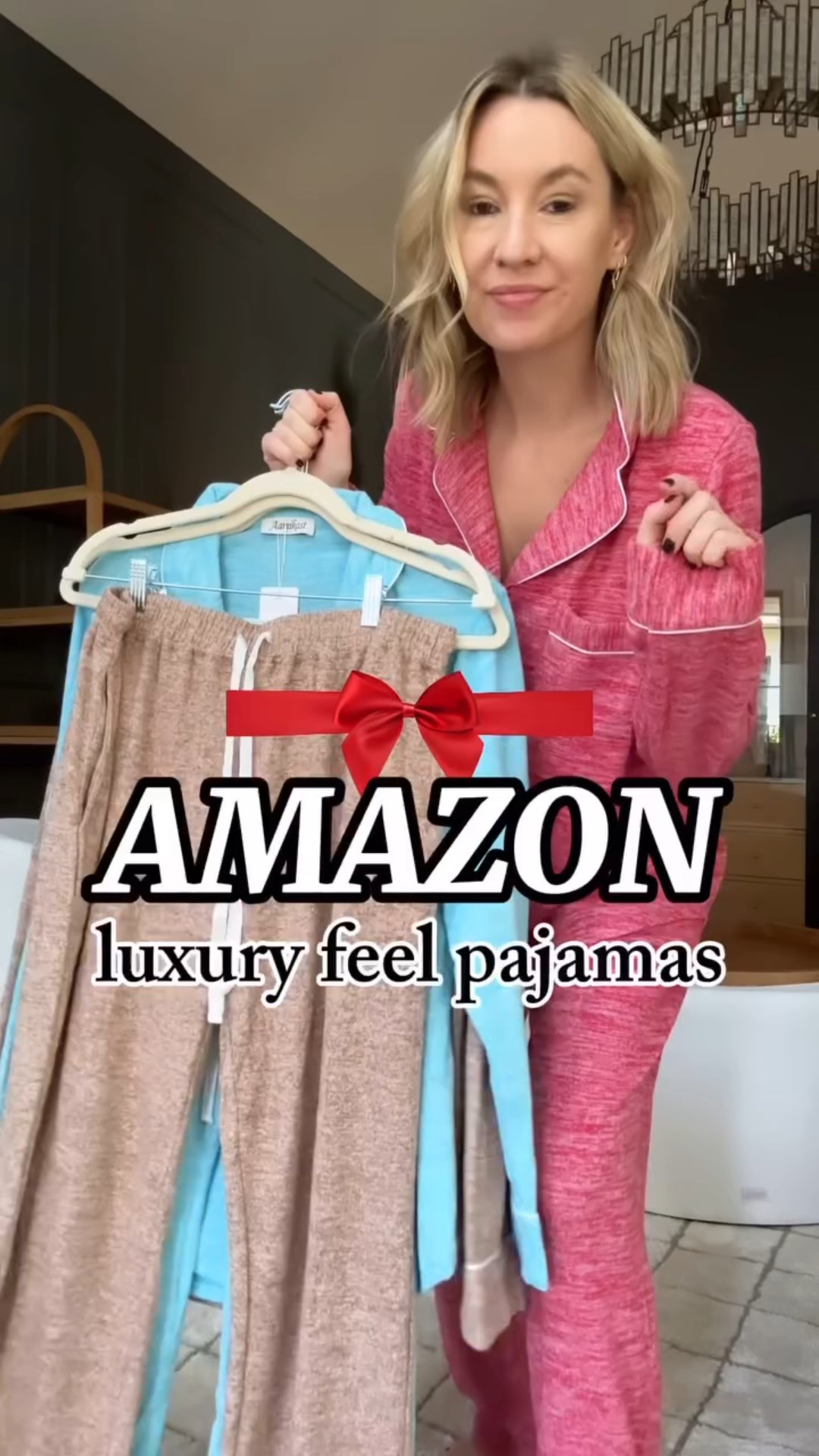 Pajamas that feel like they should be $$$, but they’re from Amazon! 🙌🏼 I size up to a medium for a bit of a roomier fit 

#LTKmomlife #LTKHoliday #LTKCyberWeek