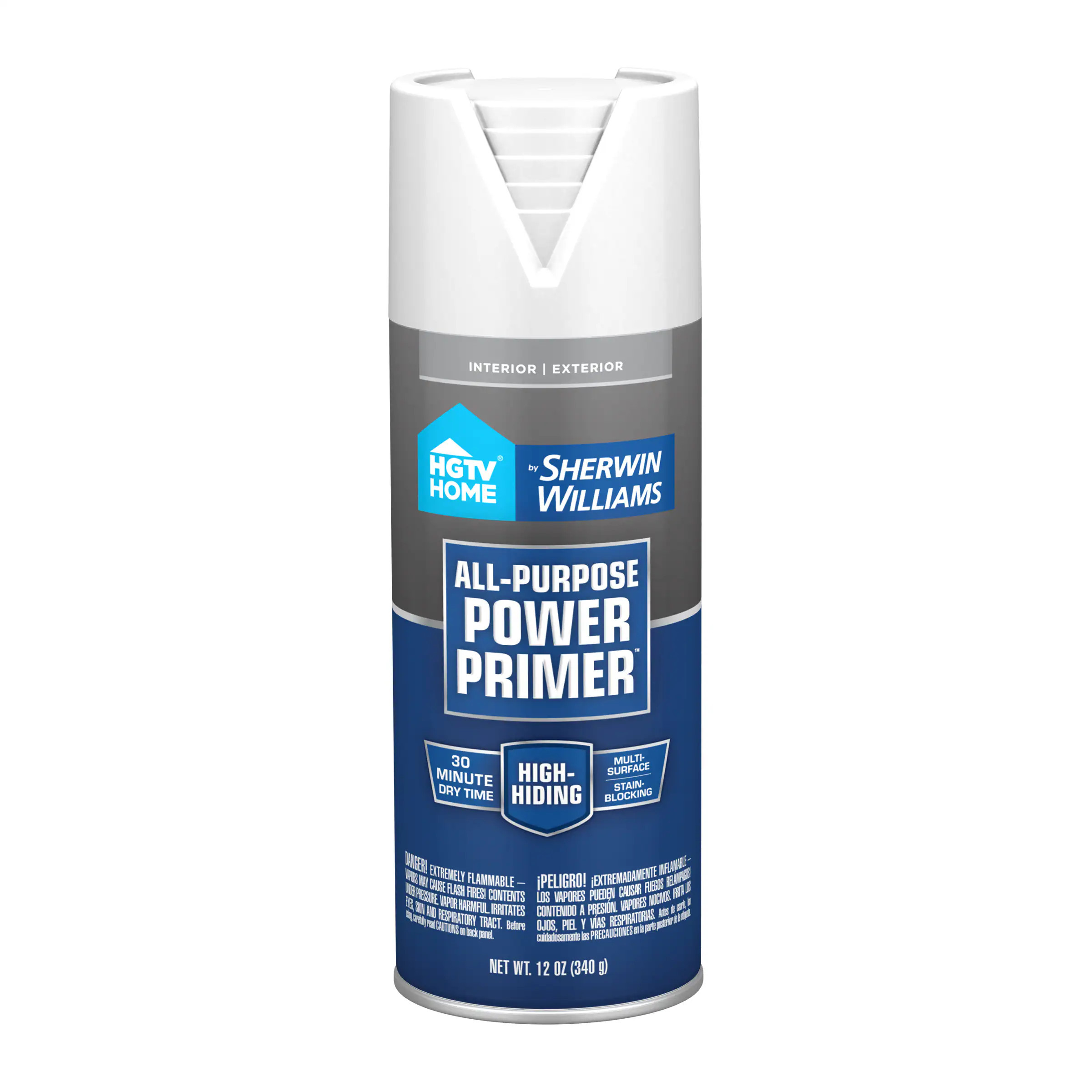 HGTV HOME by Sherwin-Williams All-Purpose Power Interior/Exterior High hiding Oil-based Primer ( Spray can ) | HP5474397 | Lowe's