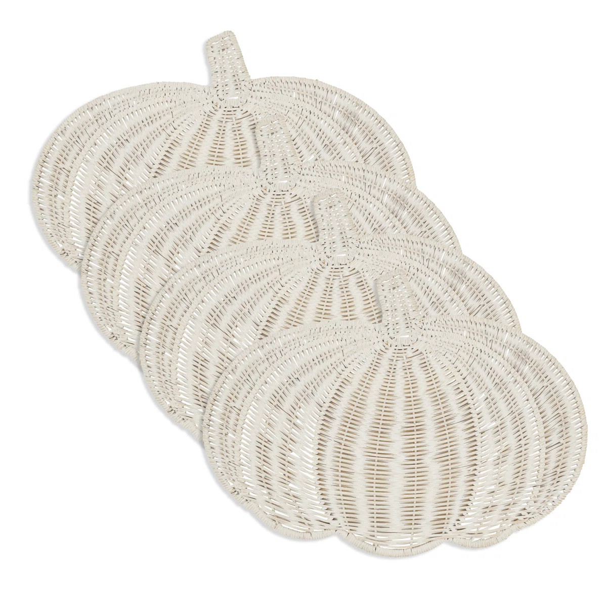 Fall Harvest Rattan Pumpkin Placemat (Set of 4) (Set of 4) | Wayfair North America