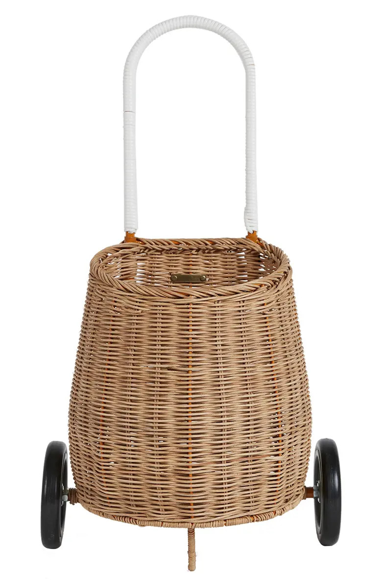 Olli Ella Luggy Wheeled Rattan Basket | Nordstrom | Nordstrom