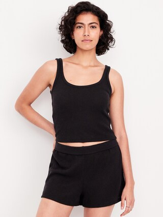 Cozy Waffle Pajama Tank Top | Old Navy (US)