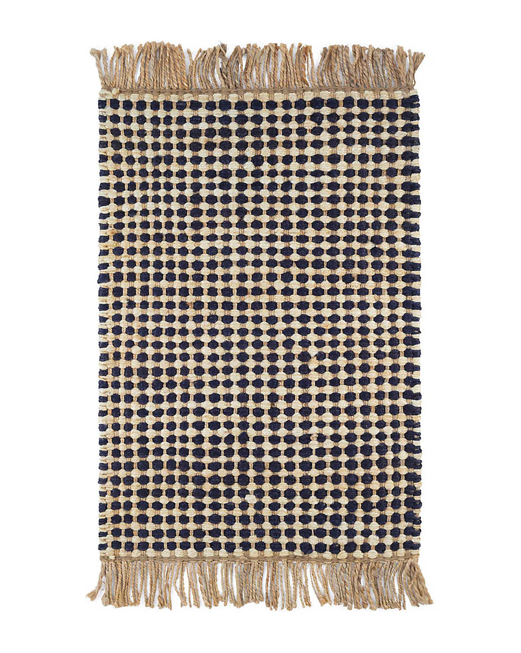 Kuba Black Woven Jute Rug | McGee & Co.