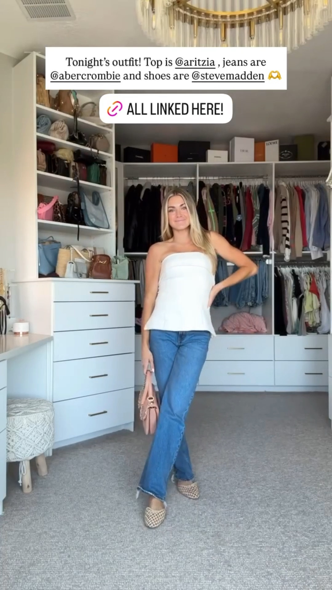 Tonight’s outfit! Top is @aritzia , jeans are @abercrombie and shoes are @stevemadden 🫶

#LTKStyleTip #LTKFindsUnder100 #LTKFindsUnder50