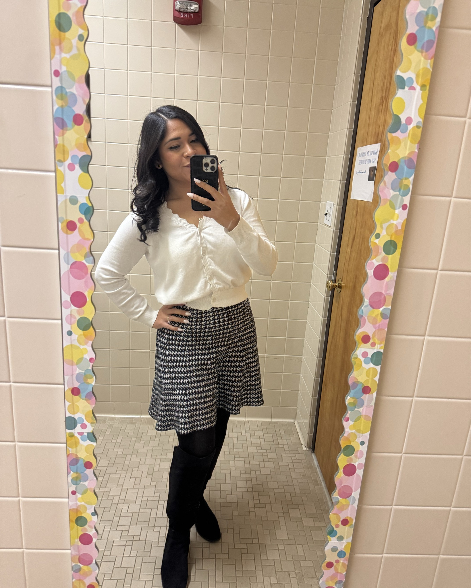 Winter chic in full swing 🧊 ❄️ 🖤 Loving these Michael Kors knee-high boots paired with a sleek white top & classic + black skirt. The perfect mix of timeless & trendy—linked it all for you! You’ll get all the compliments too 
#LTKWinterStyle #OOTD #ChicAndCozy

#LTKStyleTip #LTKSeasonal #LTKTravel

#LTKWorkwear #LTKdayinmylife #LTKootd