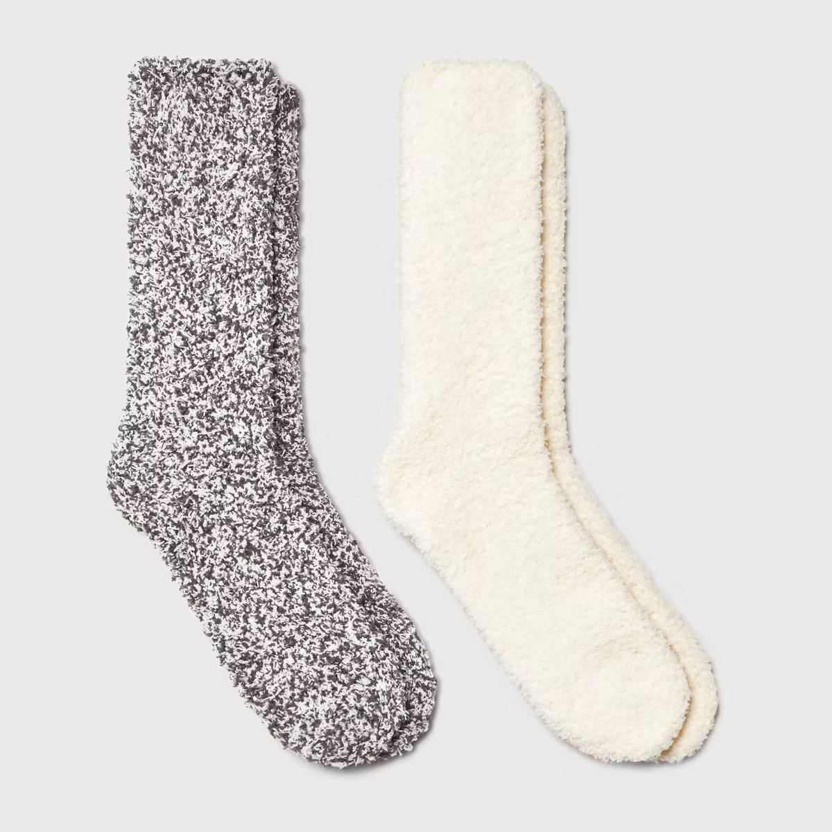 Women's Cozy Marled 2pk Crew Socks - Universal Thread™ 4-10 | Target