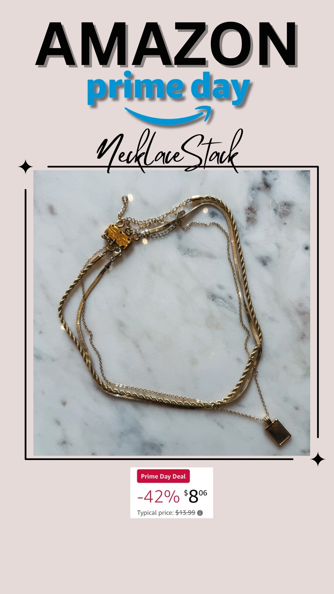 This necklace stack is <$8!!

#LTKStyleTip #LTKSaleAlert #LTKBeauty