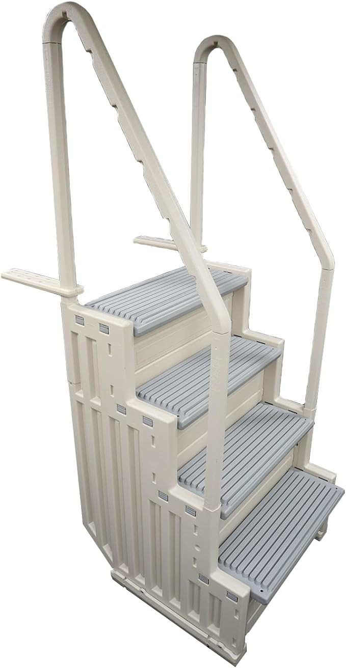 Confer Plastics Step-1X: Sturdy Above Ground Entry System with Dual Handrails and Slip-Resistant ... | Amazon (US)