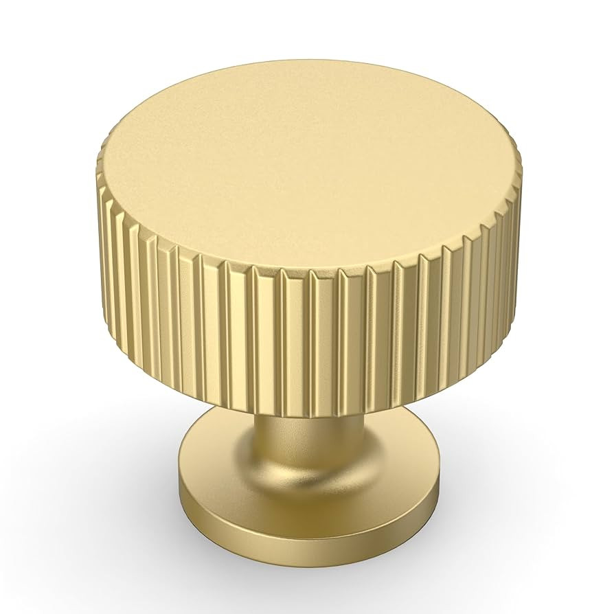 Amerdeco 10 Pack Brushed Gold Cabinet Knobs Single Hole Cabinet Pulls 1 Inch Drawer Knobs and Pul... | Amazon (US)