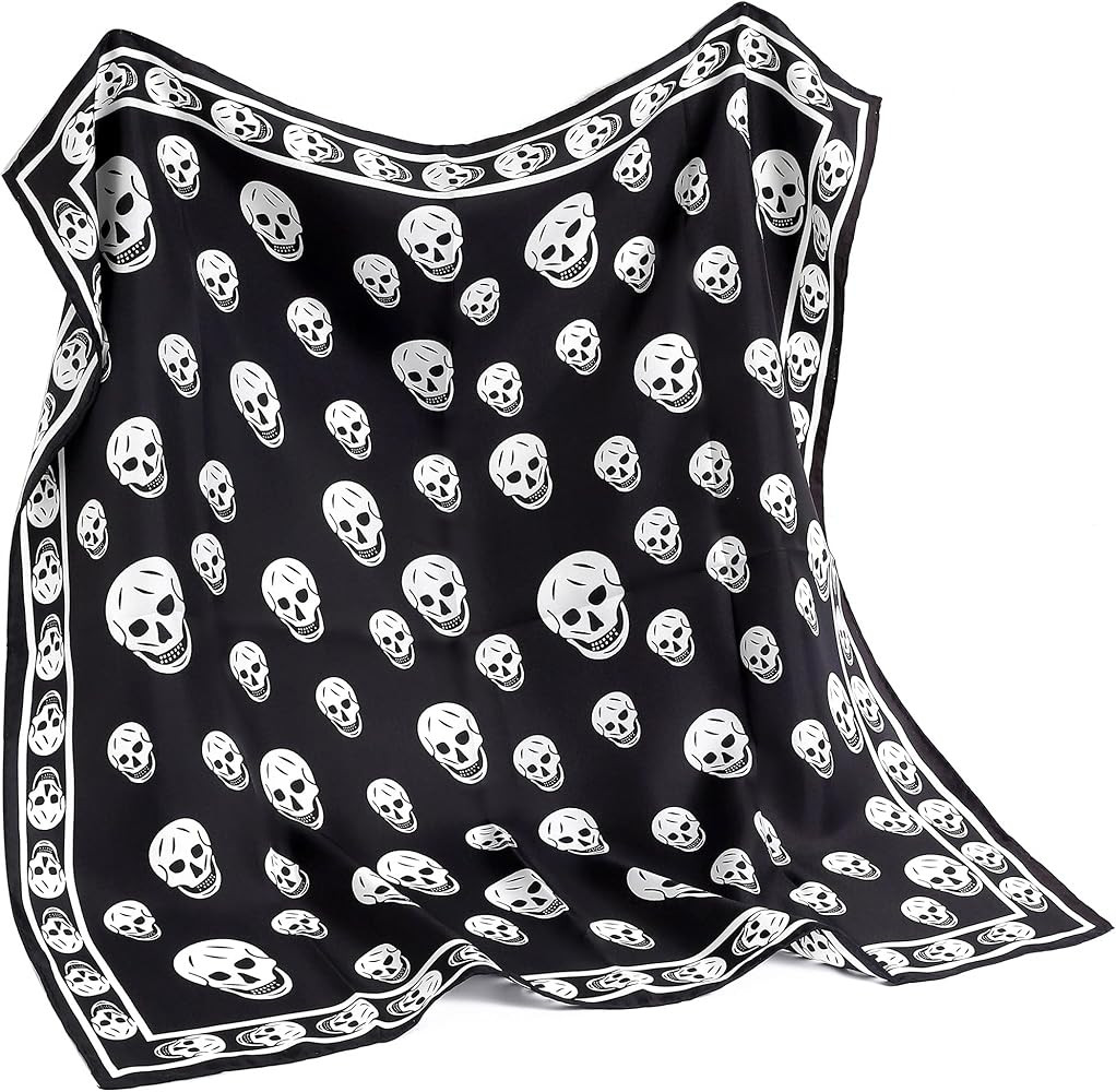 100% Pure Mulberry Silk Scarf-27''x27'' 14MM Pure Silk Twill Scarf for Women Square Scarf with Gi... | Amazon (US)