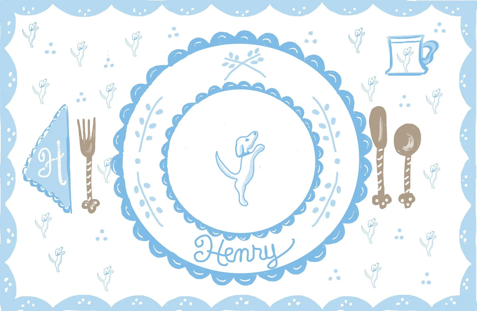 Laminated Placemat Dog - Etsy | Etsy (US)