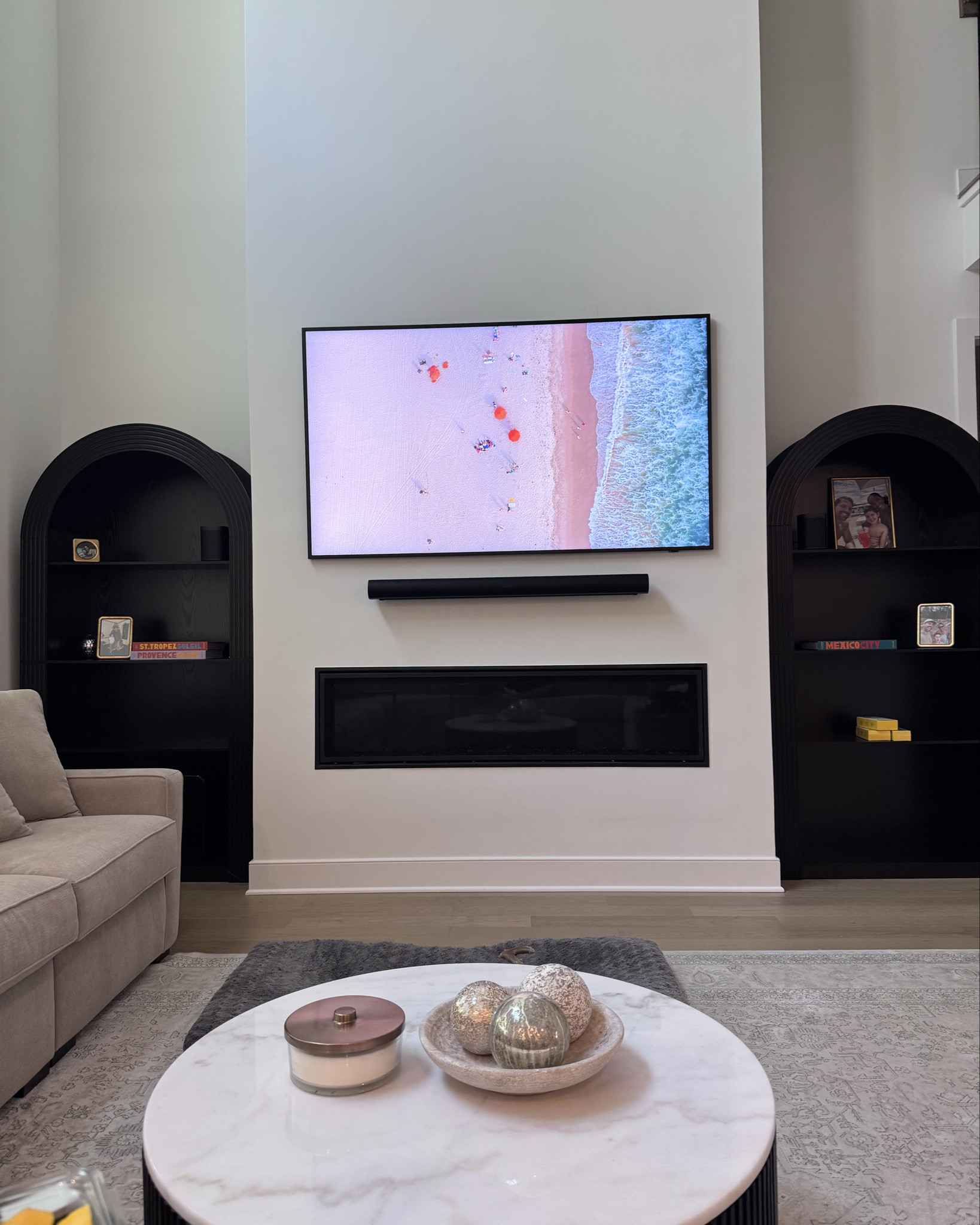 Never found a better more affordable bookshelf and it had to be perfect for our main gathering room - $274!!!