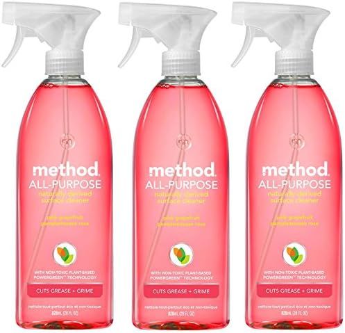 Method All Purpose Natural Surface Cleaning Spray - Pink Grapefruit - 28 Fl Oz (Pack of 3) | Amazon (US)