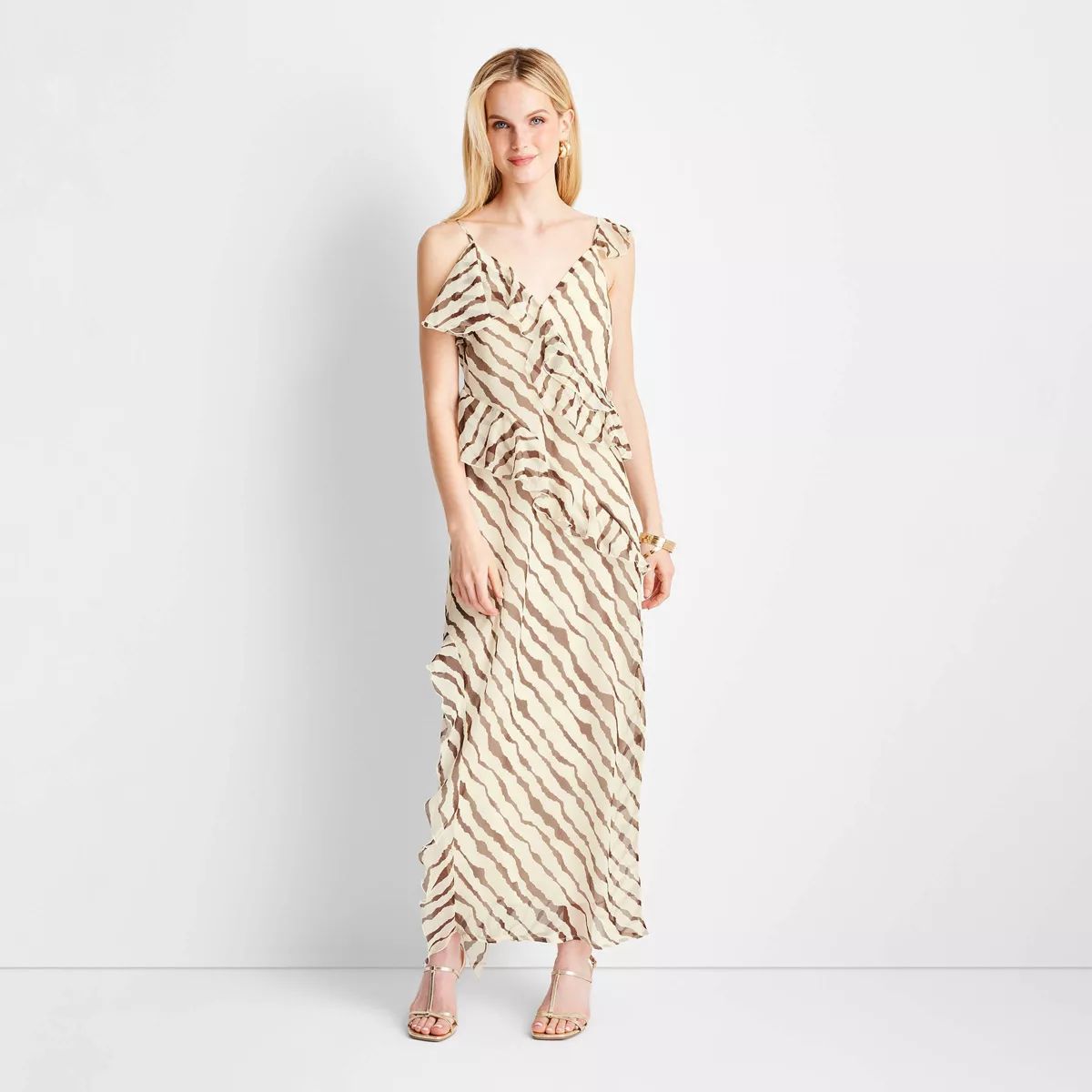 Women's Ruffle Ankle Length Dress - Future Collective™ with Jenee Naylor | Target