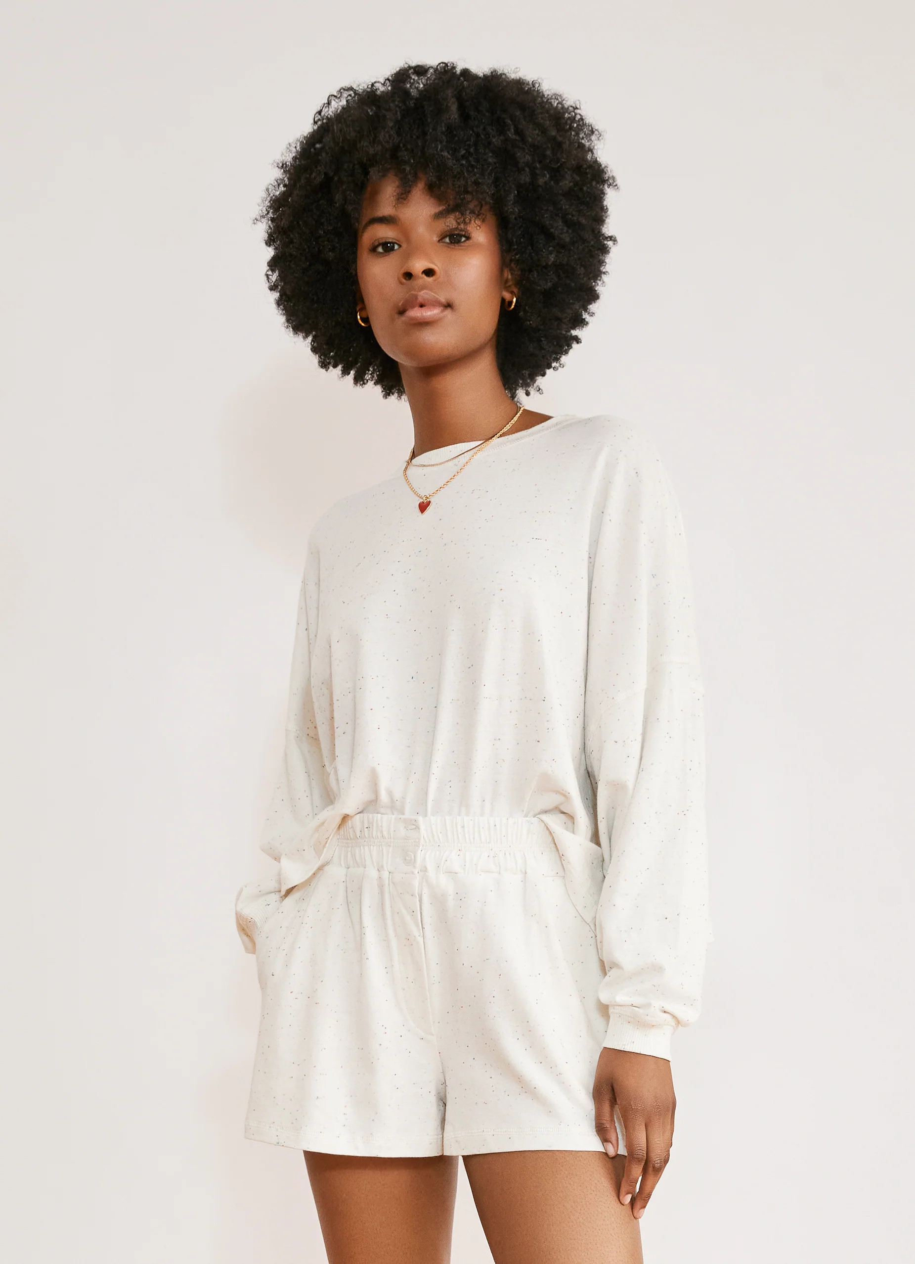 Clementine Donegal Boxer Short White | Something Navy | Something Navy