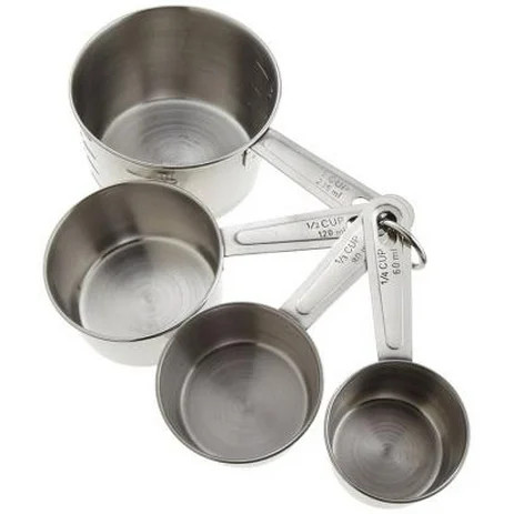 goodcook Stainless Steel Measuring Cup Set, 4 Piece | Walmart (US)