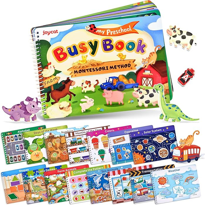 JoyCat Preschool Busy Book for Toddlers 3-5, Learning Activities, Educational Sensory Toys, Autis... | Amazon (US)