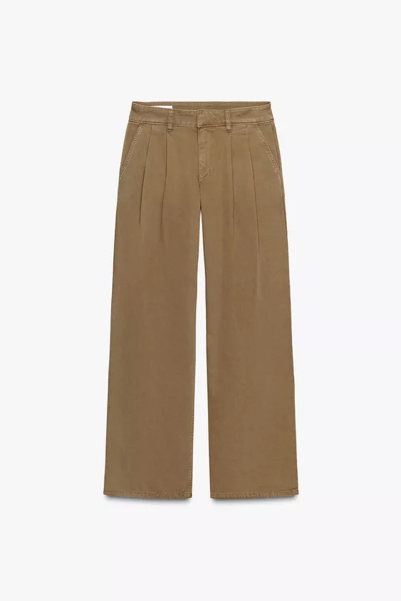 LOW-RISE CHINO PANTS | Zara Canada