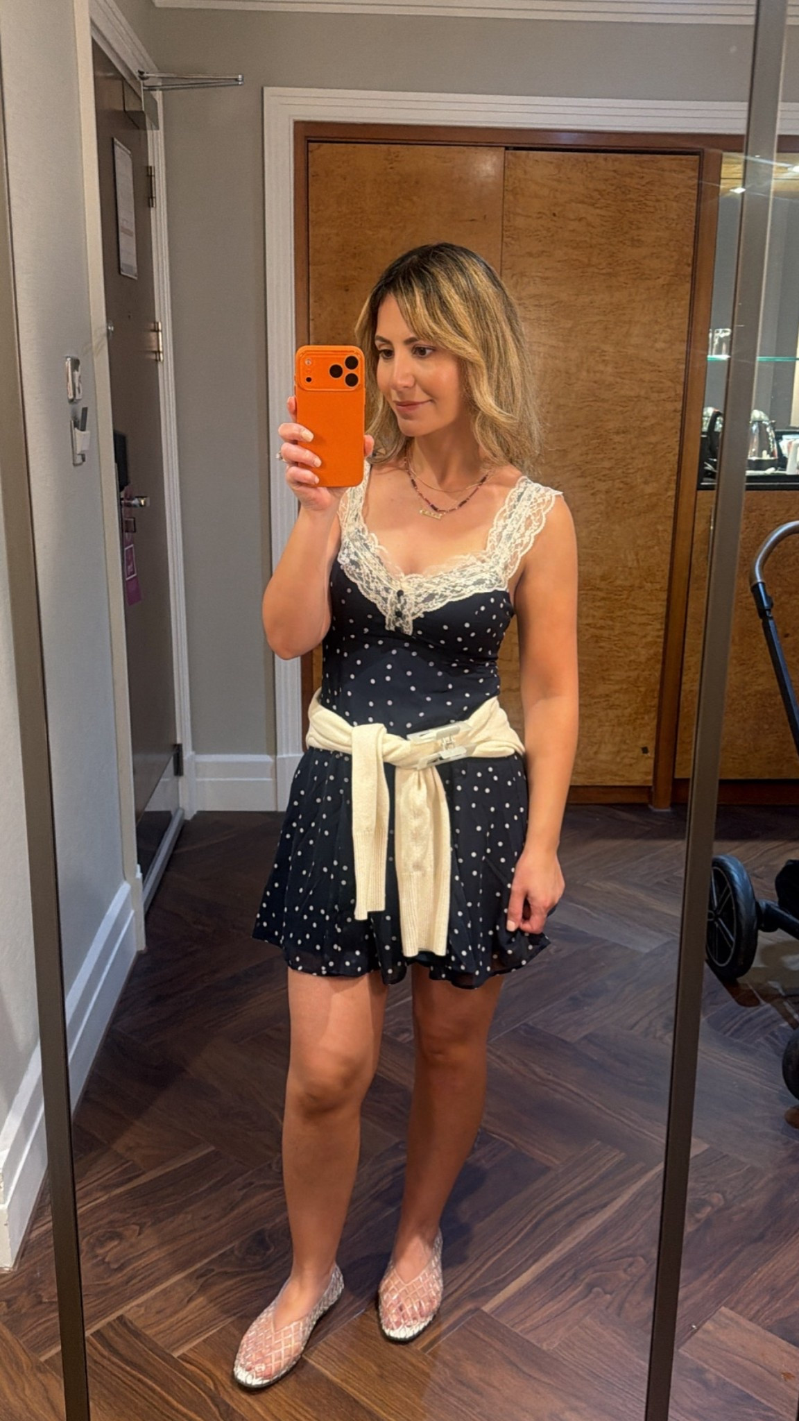 Abercrombie dress XS, jelly flats Nordstrom rack $25 (so comfy for long walks) 

#ootd #abercrombie #afstyle #polkadotdress #dresses #momstyle #styletip #abercrombiedress #jellyflats #nordstromfinds #nordstromrack #londonootd #londonstyle #eurostyle

#LTKSaleAlert #LTKootd #LTKU