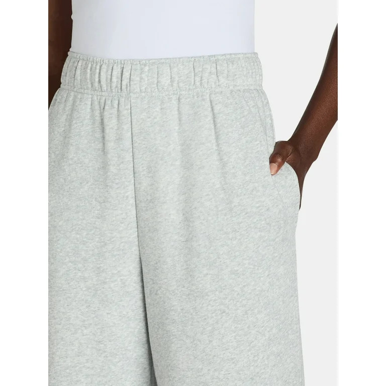 No Boundaries Wide Leg Fleece Pants, 30” Inseam, 1 or 2-Pack, Women’s | Walmart (US)