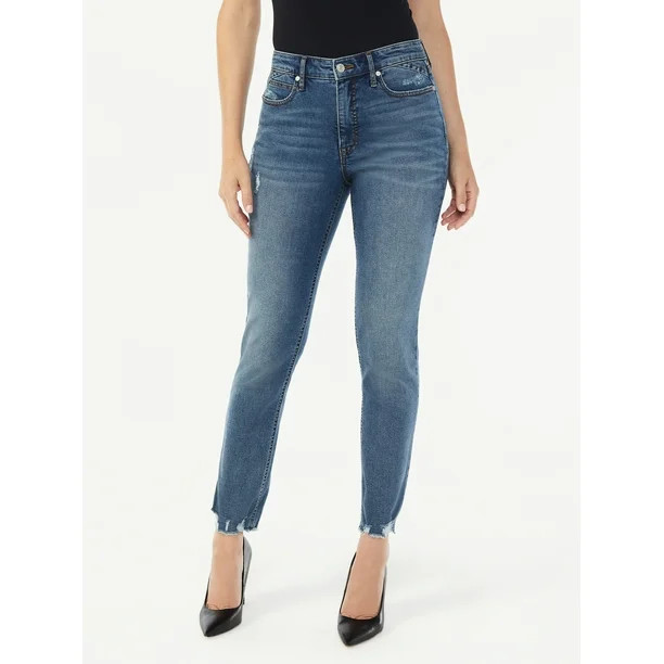 Sofia Jeans Women's Adora Curvy High Rise Girlfriend Jeans - Walmart.com | Walmart (US)