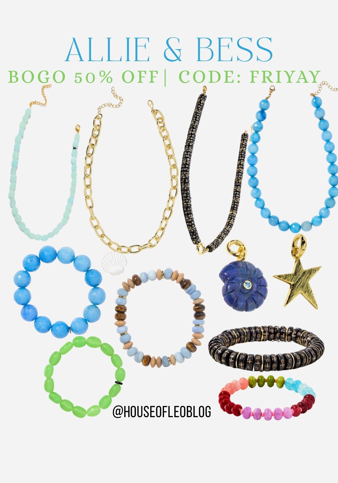 Buy one get one 50% off with code FRIYAY thru 4/25. Beaded bracelets., beaded necklace.

#LTKSaleAlert
