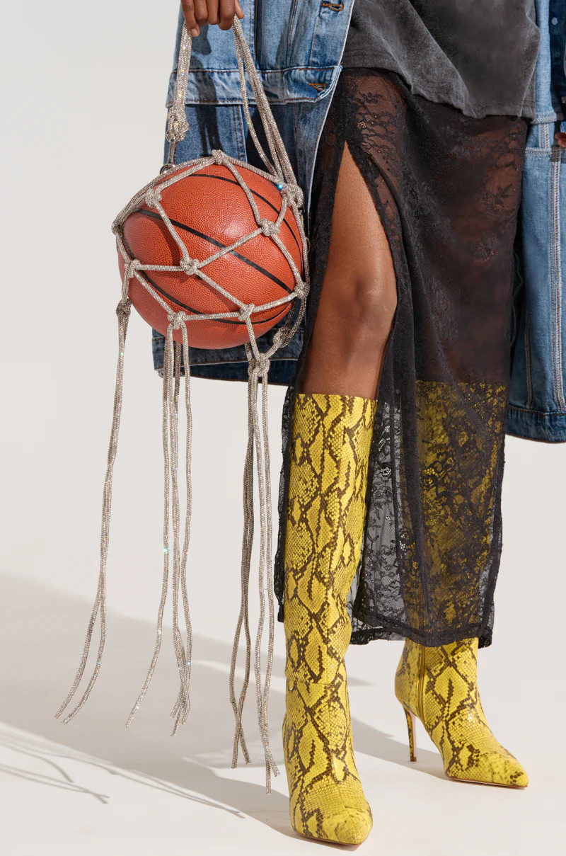 AKIRA Courtside Bling Basketball Purse | Brown | AKIRA