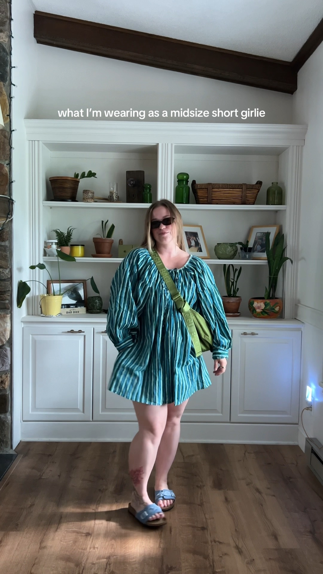 Code: JOLENE15 saves you $ 

 Flowy striped dresses during this heat… heck yes 🙌 💙💚💙💚 

@Daughters of India @BAGGU @BIRKENSTOCK USA @Amazon Fashion 

#whatimwearing #ootd #summerdress #dress #outfits