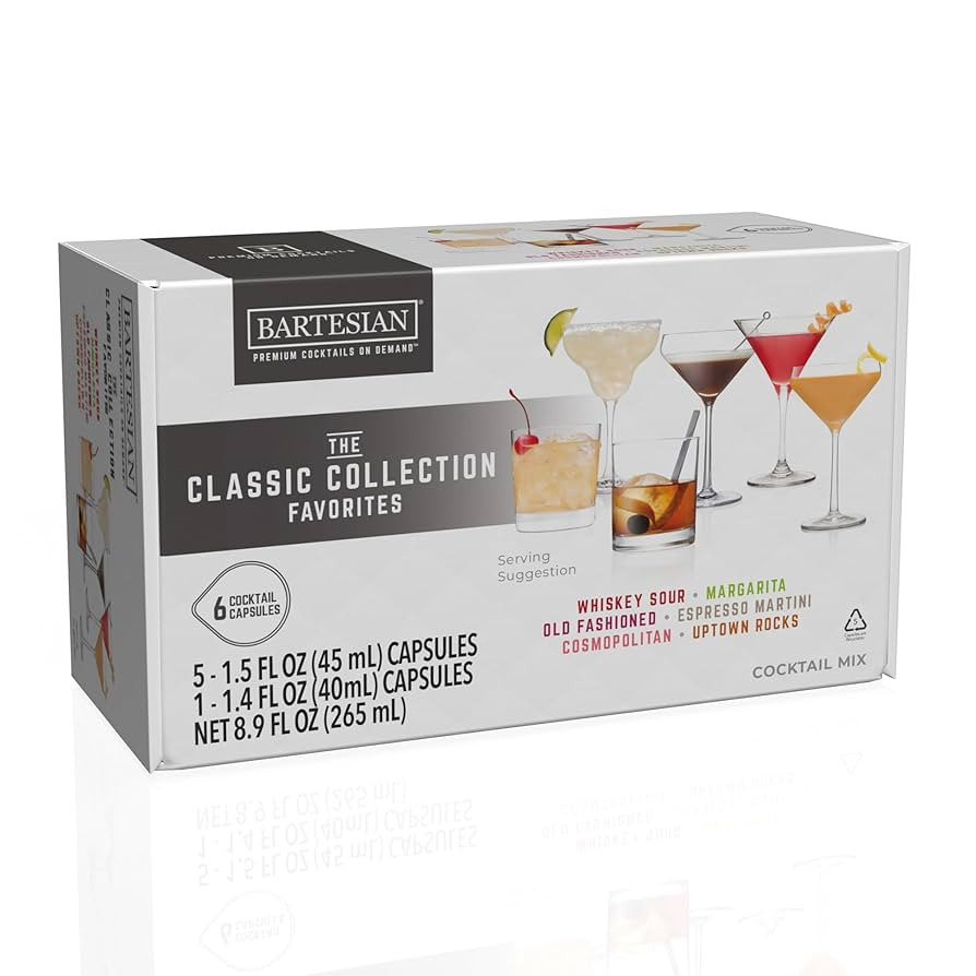 The Classic Collection Capsules, Variety Pack of 6 for Bartesian Premium Cocktail Maker (55524) | Amazon (US)