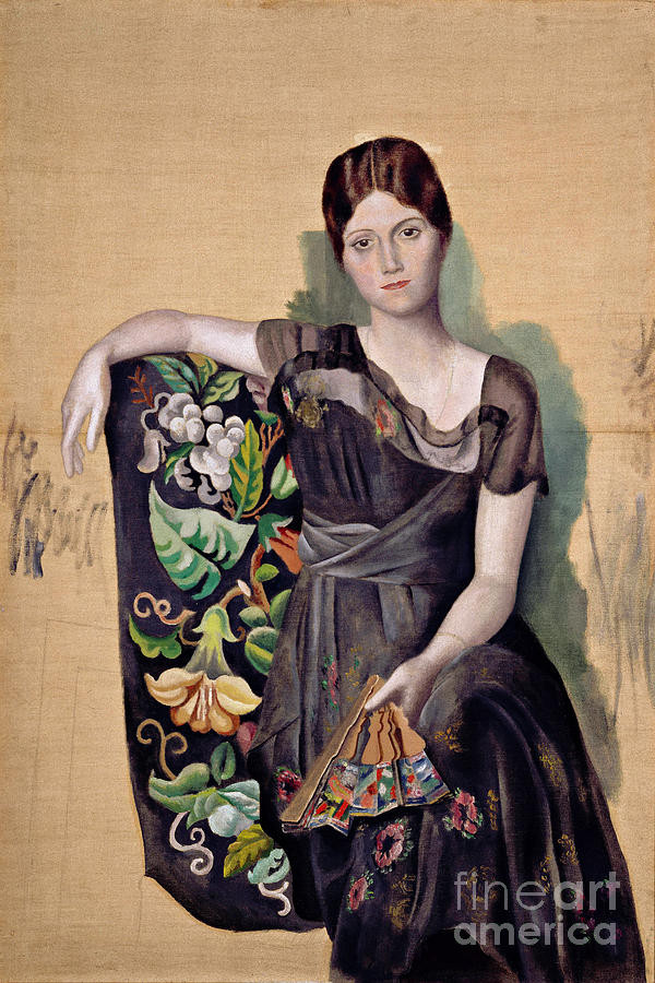 Remastered Art Portrait Of Olga In An Armchair by Pablo Picasso 20231105 | Fine Art America