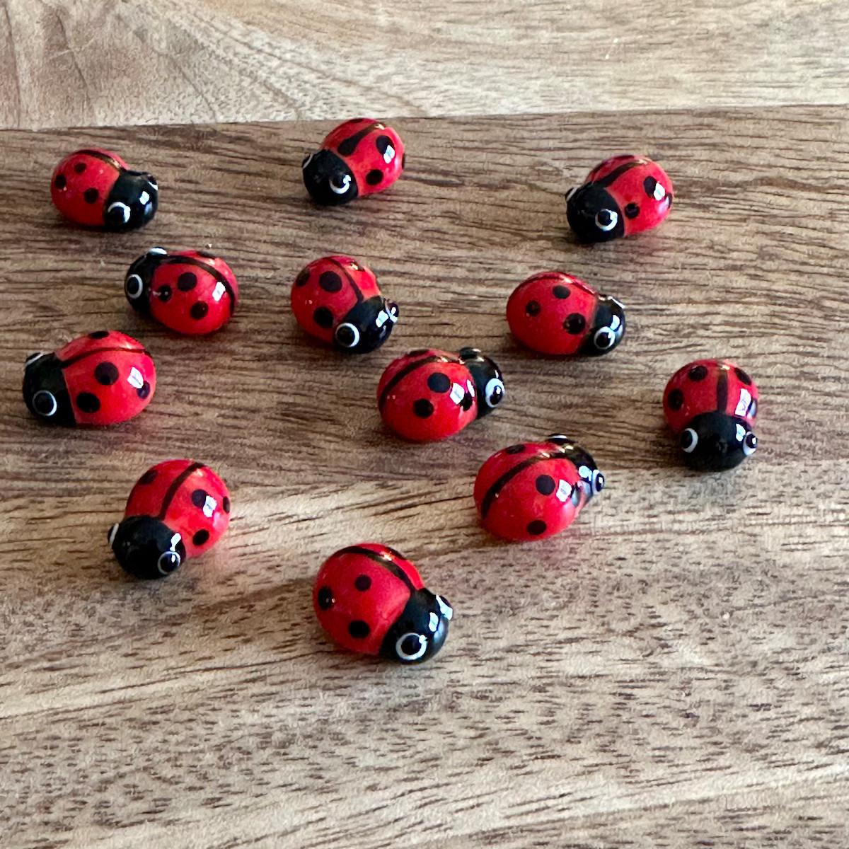 Ladybugs! Millefiori Lampwork Glass Cabochons - Etsy | Etsy (US)