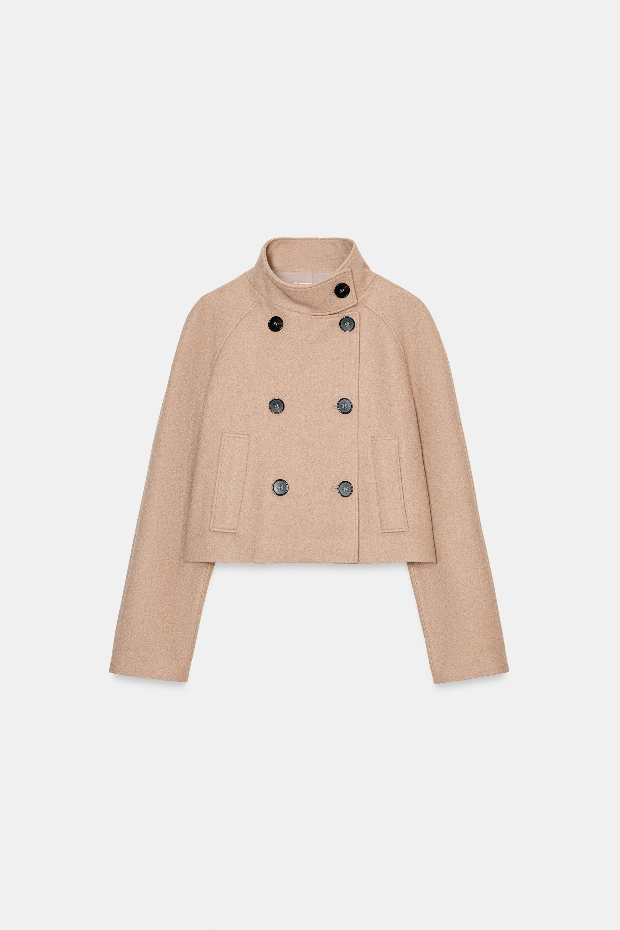 SHORT HIGH COLLAR JACKET | Zara US