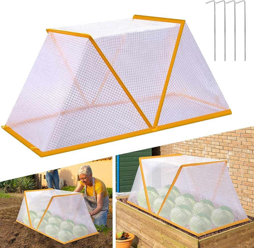 32" x 13" x 14" Garden Row Accelerator Plants Cover, Foldable Raised Garden Beds Vegetable Rows P... | Amazon (US)