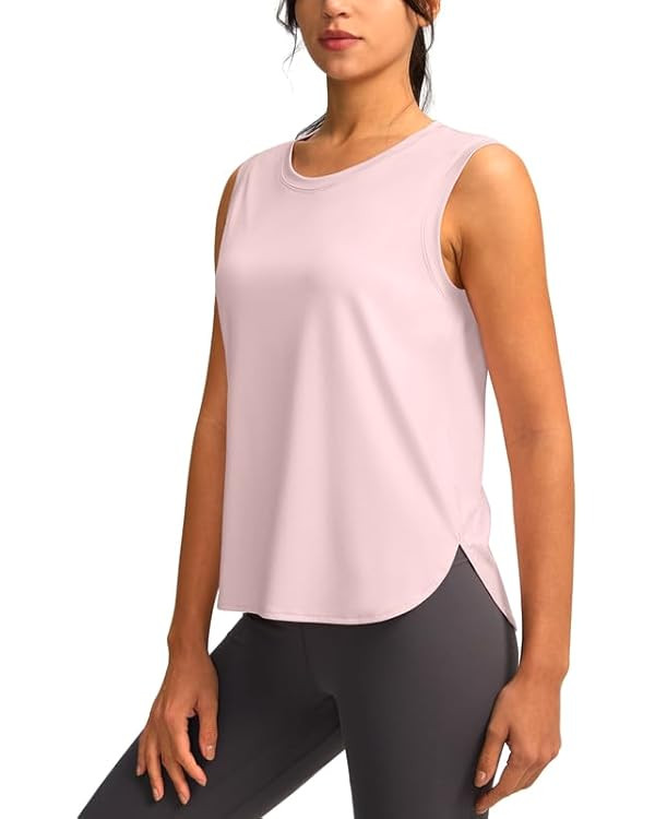 YYV Women's Workout Tank Tops Lightweight Sleeveless Workout Tops Loose Fit Yoga Athletic Running... | Amazon (US)