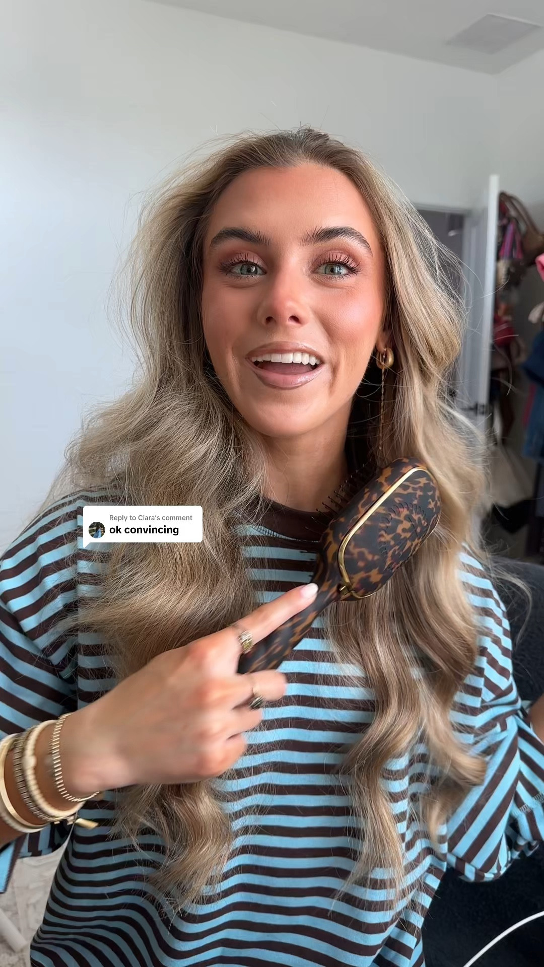 The Detangler Brush for medium hair in Tan is your go-to for smooth, pain-free styling. It easily works through knots without tugging or breaking delicate strands, making it the perfect detangling brush for medium hair.

Medium Hair Detangler Benefits:

✔ Gentle Glide Bristles — Smooth detangling without breakage
✔ Comfortable Grip — Iconic coil handle, ergonomic and stylish
✔ Built-In Mirror & Storage — For on-the-go styling
✔ Removable Cleaner — Quick, mess-free maintenance
✔ Anti-Static Bristles

#LTKselfcare #LTKgrwm #LTKBeauty