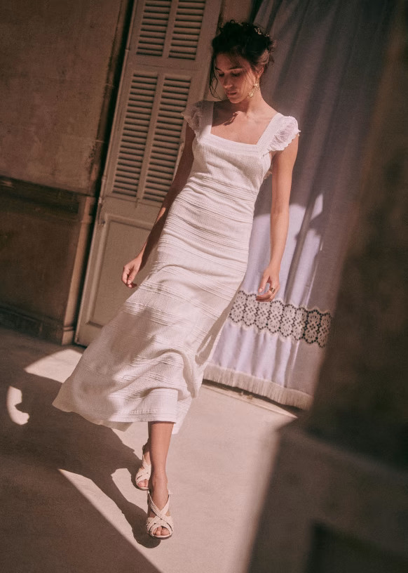 Isabelle Dress - Black - Viscose - Sézane | Sezane Paris