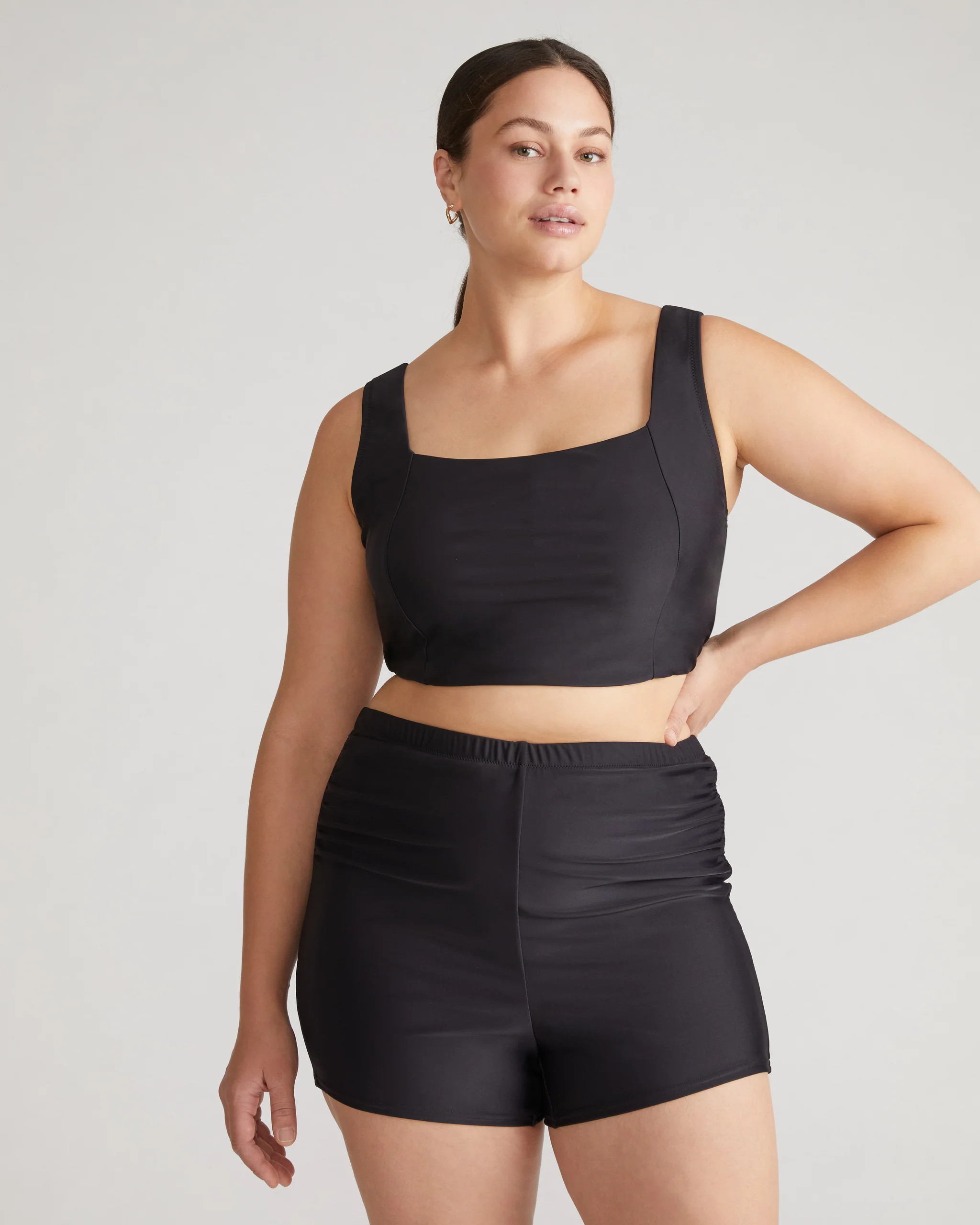 The Square Neck Bikini Top
   Black | Universal Standard