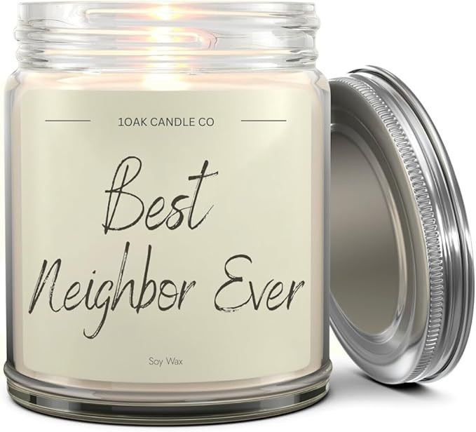 1OAK Vanilla Candle - Best Neighbor Candle Gift - Neighbor Christmas Gifts - Best Christmas Gifts... | Amazon (US)