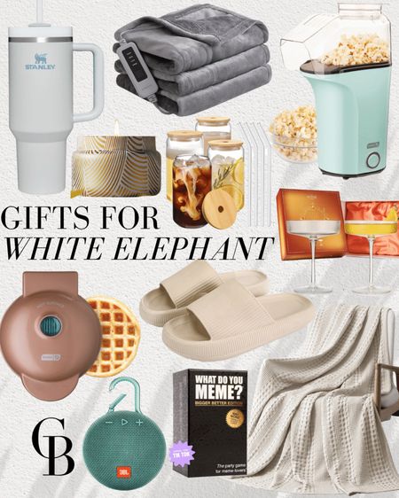 Gifts for White Elephant

Gift guide  Gift ideas  Gifts for White Elephant  White Elephant  Secret Santa  Holiday Party  Stanley  Heated blanket  Popcorn maker  Candle  Glass  Coupe  Waffle maker  Speaker  What do you meme  Blanket  Slippers

#LTKSeasonal #LTKGiftGuide #LTKHoliday