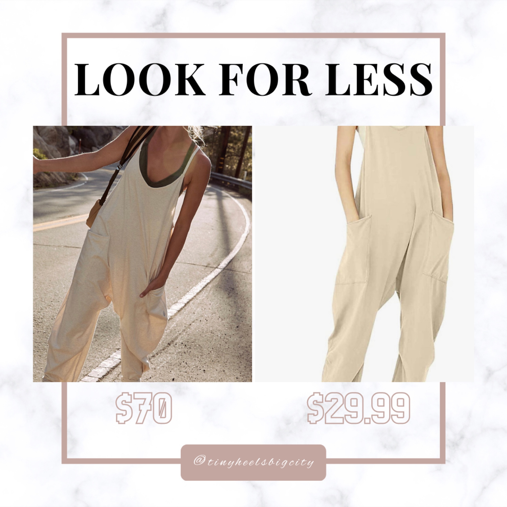 Another fun look for less to share! There are so many options on Amazon and while the original jumpsuit is only $70 — not everyone wants to spend that much on a single piece. 

If you like the style, you can buy a very similar one on Amazon for less than half the price 🎊 I call that a steal. 

#amazonfinds #lookforless #amazonfashion #freepeople #hotshotonesie #jumpsuit 

#LTKFind #LTKunder50 #LTKstyletip